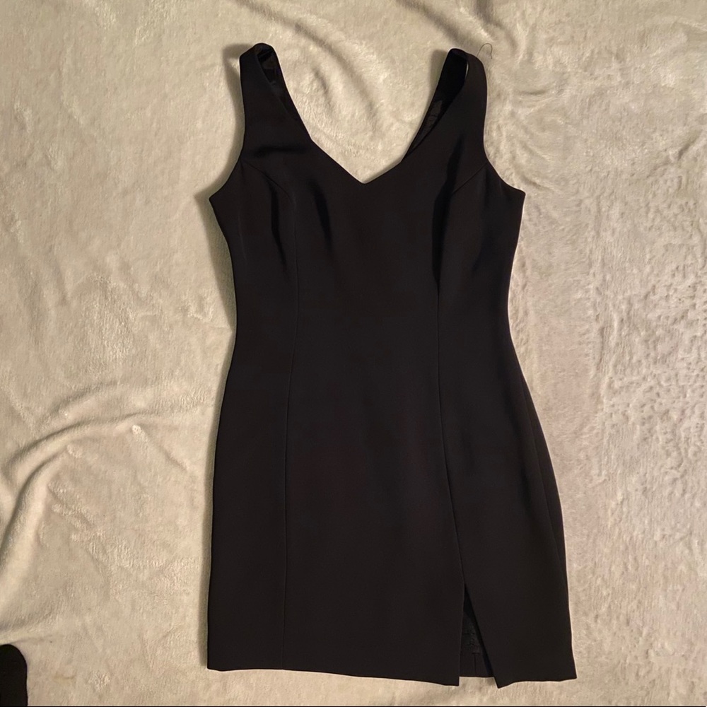 Black mini dress
